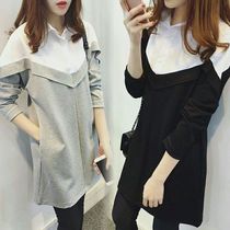 Pregnant womens autumn suits go out fashion models net red temperament age-reducing spring dresses tide 2021 hot mom personality spring