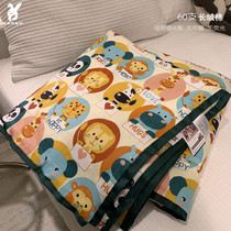 Class A Child 60 long suede cotton Air conditioning by Core All cotton Kindergarten Summer cool by 1 5 m pure cotton thin quilt