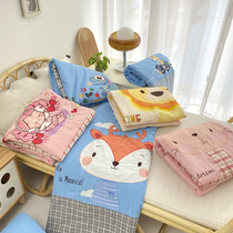 Machine washable A class All cotton washed cotton Children Summer cool quilted by pure cotton Kindergarten Baby Nap Air Conditioning Thin Quilt Summer
