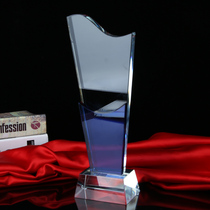 Crystal Trophy Custom Medal Set For Glass Authorization Card Dealer Creative Souvenir Hire Book