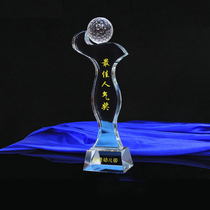 Creative Crystal Trophy Custom Goddess Medal Set For Dancing Trophy Dance Commemorative Gift Excellent Employee Trophy