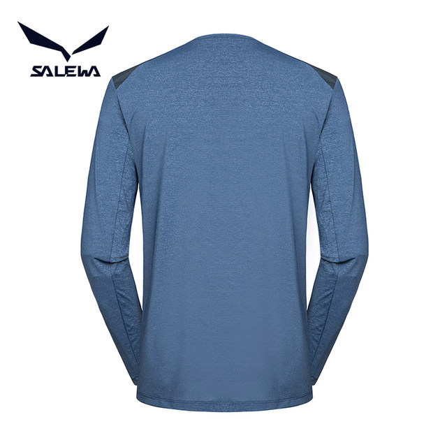 Sha Lehua SALEWA German outdoor long-sleeved round neck sports comfortable quick-drying T-shirt simple men SWAJG81006 Sha Lehua SALEWA German outdoor long-sleeved round neck sports comfortable quick-drying T-shirt simple men SWAJG81006