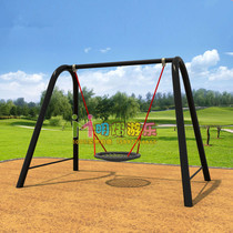 Kindergarten children outdoor large swing small area chairs swinging iron and swinging climbing the slide swing combination MY