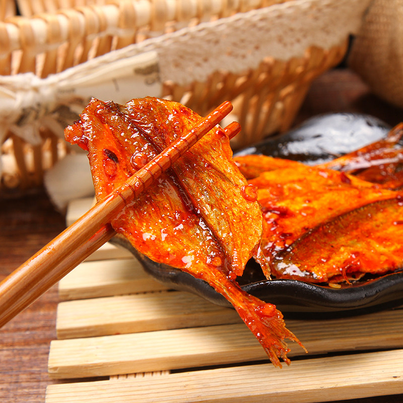 路路玫瑰鱼 香辣鱼片 50g×5袋 休闲零食_不打折现价20.00元