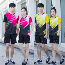 Summer New badminton suit men and women short sleeve quick-drying badminton Jersey table tennis sports set custom printing