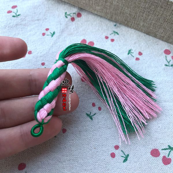 diy饰品配件 棉线编织玉米结佛珠手串吊坠流苏钥匙扣挂件流苏穗子