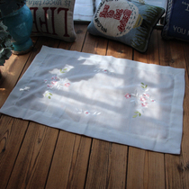 Simple European polyester hemp hollow embroidered embroidery placematte plate mat decorative mat heat insulation mat bottle mat dust cover towel