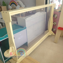 Plexiglass wooden childrens easel kindergarten early education large standing graffiti board double-sided transparent painting board