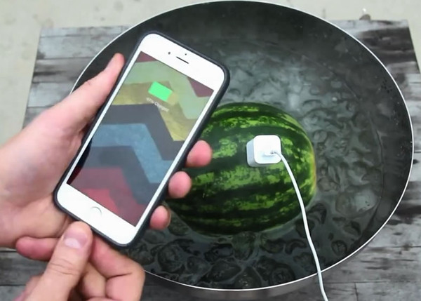 西瓜竟能给手机充电!懂得原理你也能做到