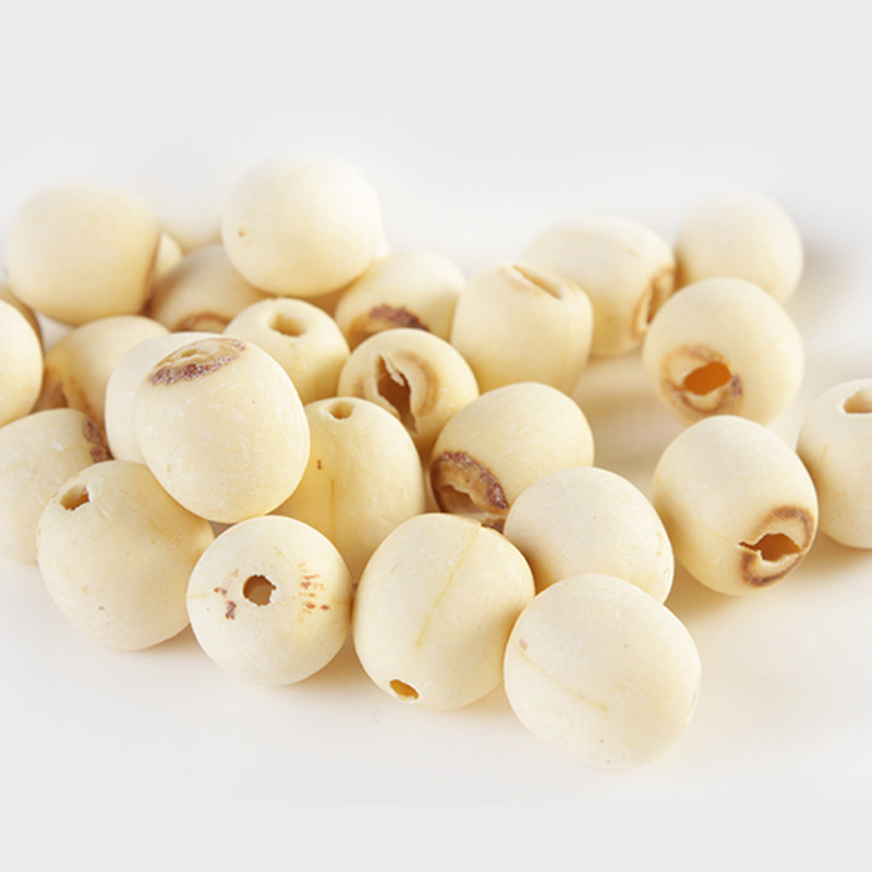 湖南现磨现发莲子湘莲磨皮新鲜无芯连子去心500g包邮白莲干货散装