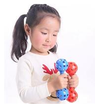 Kindergarten morning exercise equipment thickened plastic sound hollow dumbbells children outdoor fitness toys gymnastics dance