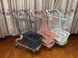 Foreign trade Korean Internet celebrity double-decker shopping cart supermarket shopping mall pet shop snack shop jewelry store stall car KTV car