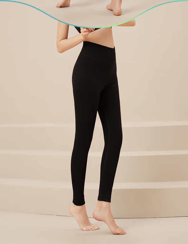 卡森兰保暖裤女士肽藻自发热内穿紧身秋裤加绒打底内穿高腰打底裤