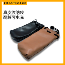 Handmade sheep skin player inside gall protective sleeve Sony zx300a portable leather headset box containing bag leather bag