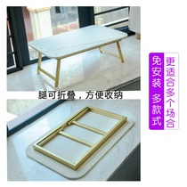 Bed small table laptop computer Lazy desk bedroom sitting on the floor foldable Nordic simple bay window small coffee table