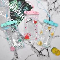 Swimming mobile phone waterproof bag female touch-screen airbag can float drifting underwater photo cartoon hot spring diving cover