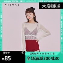 One-piece swimsuit female conservative thin belly cover Korean ins2021 new long-sleeved three-piece skirt swimsuit female