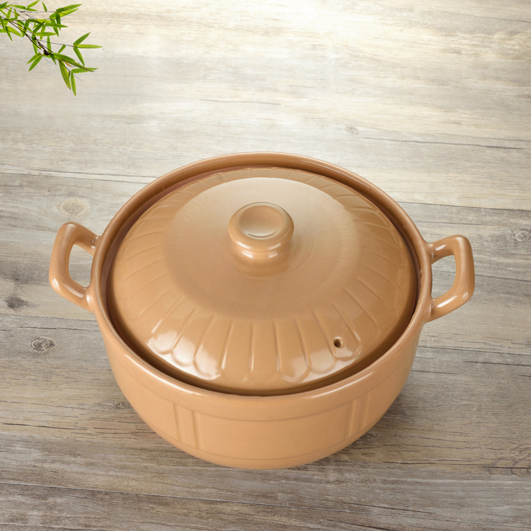 The An earthenware pot soup stew household gas flame ceramic casserole gas buner for high temperature resistant soup pot cooking porridge boil soup