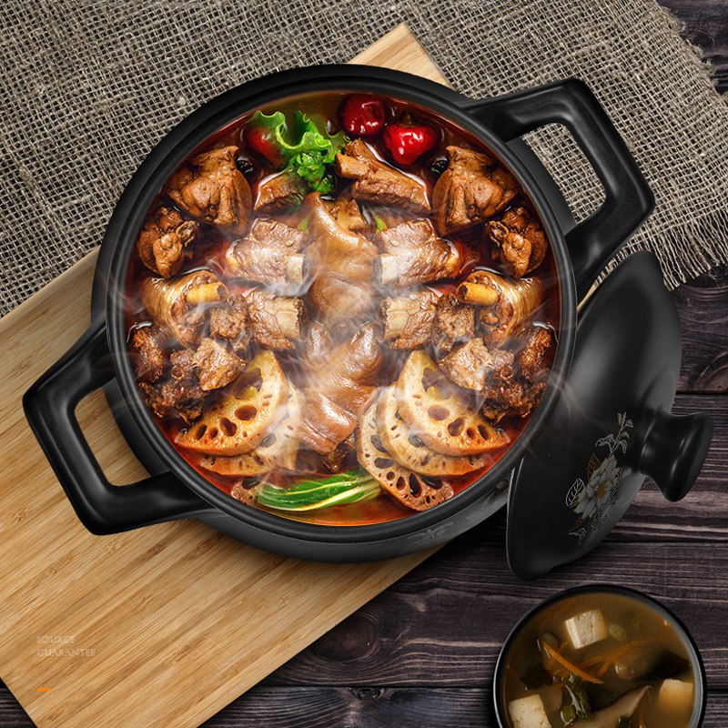 Casserole stew high - temperature crock soup pot small ceramic Casserole household flame gas pot soup pot soup pot