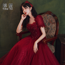 Toast Bride 2021 New atmosphere evening dress usually can wear temperament dress dress dress women engagement banquet Daily