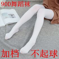 June 1st spring and summer thin childrens pantyhose 90D girl stockings high bullets do not fall off anti-Pilling White dance socks