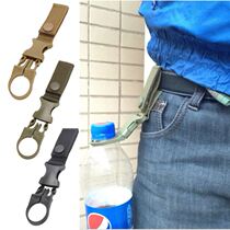 Outdoor water bottle buckle Mineral water hanging buckle Water cup belt backpack Nylon hook Beverage kettle hanging buckle Tactical accessories