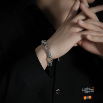 Titanium Steel Bracelet Male Tide Bully single minimalist individuality 100 Lapped Hand Decorated Korean version Guys hip hop small crowdmen bracelet