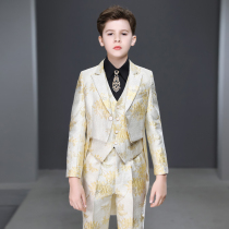 Childrens tuxedo boy piano performance dress suit suit boy host catwalk small suit
