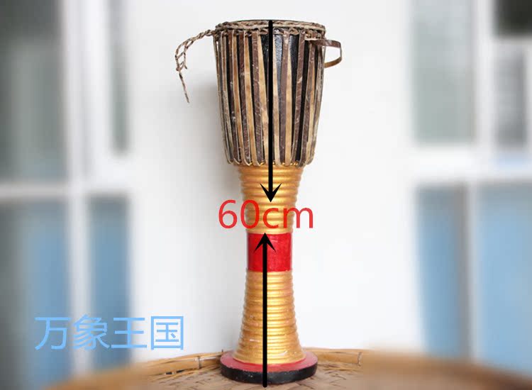 傣族纯手工工艺品艺术品象脚鼓,鼓高60cm