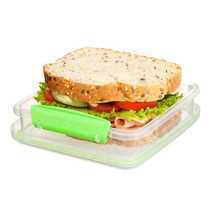 sistema separated food crisper sandwich salad lunch box portable out fruit snacks 21647