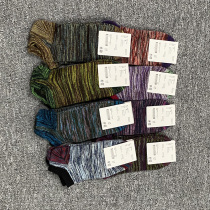 (Five pairs of sales)Japanese brand excellent mens clothing womens socks four seasons long and short tube socks pure cotton