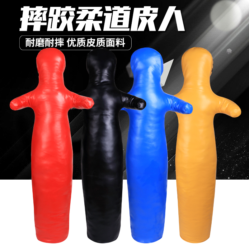 Wrestler Fight Sanda Vent Fire Training Dummy Judo Practice Fighting Match Humanoid Wrestling Leather Man