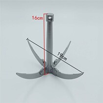 Laver Claw hook three claw anchor fish fishing extra large triangle anchor fish hook position cleaning water grass knife pulling grass machine fishing