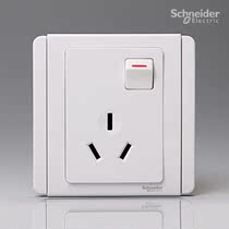 Schneider E3000 series 16A three-hole air conditioning socket with switch White White