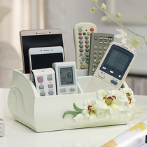 Creative TV remote control storage box Mask Household living room Skin care products cosmetics sundries Desktop finishing box