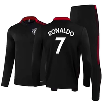 Manchester City training suits autumn and winter Manchester United 7C Luo long sleeve jacket football appearance suit set adult children uniform