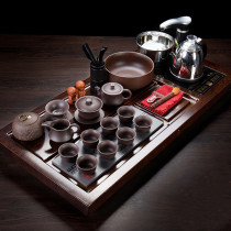 ronkin solid wood tea tray fully automatic one kung fu tea set Household Stone tray tea ceremony tea table