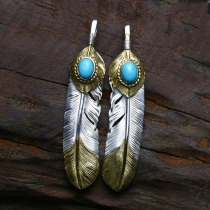 Bull blunt Seiko Takaqiao Xiangxin Pine Feather Pending 925 pure silver hand accessories silver couple