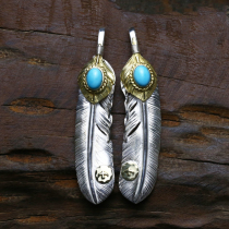 Bull blunt precision Takaqiao Golden Pine Bird Big Big Big Big Handle 925 pure silver 18K Gold Hand Re - Re - End