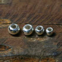 Bull blunt Seiko Takaqiao Apple Pearl Pearl 925 Silver - bead Solid bead DIY accessories handmade couple