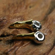 Bull blunt Seiko Takaqiao Hawkhead Hawk Hawk Head Pure Silver Handmade Re - 725 Pure Silver 18K Gold Accessories