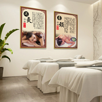 Beauty salon decoration health Hall club wall mural stickers picture Chinese medicine physiotherapy hanging picture advertising poster