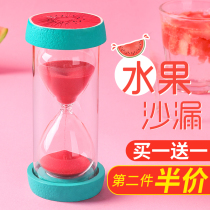 Drop-proof hourglass timer Childrens time 30 minutes Half an hour Decoration creative decoration Sand bucket Birthday gift
