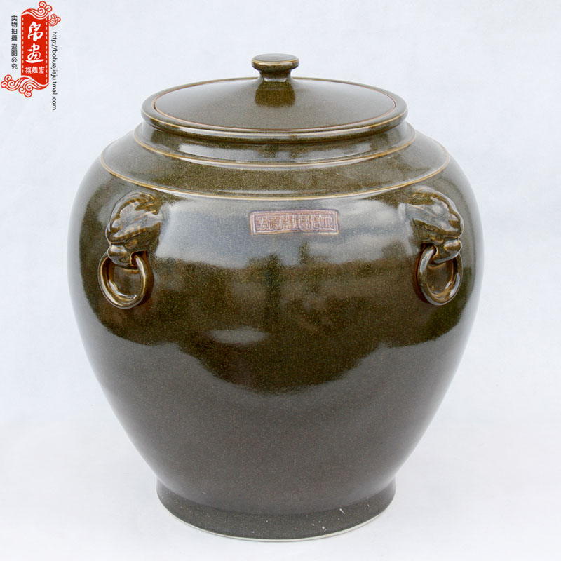 Shadow enjoy | jingdezhen ceramics up porcelain tea caddy fixings big tea urn home furnishing articles at the end of the teahouse J