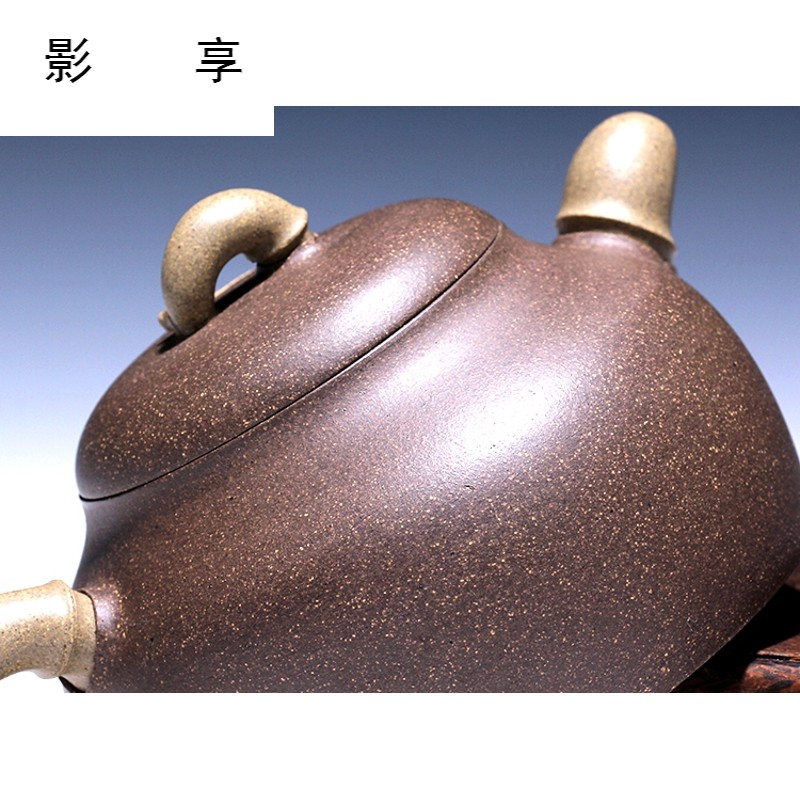 Shadow enjoy high famous xin - sheng li 】 pure manual yixing it the teapot old green bamboo 300 CCC