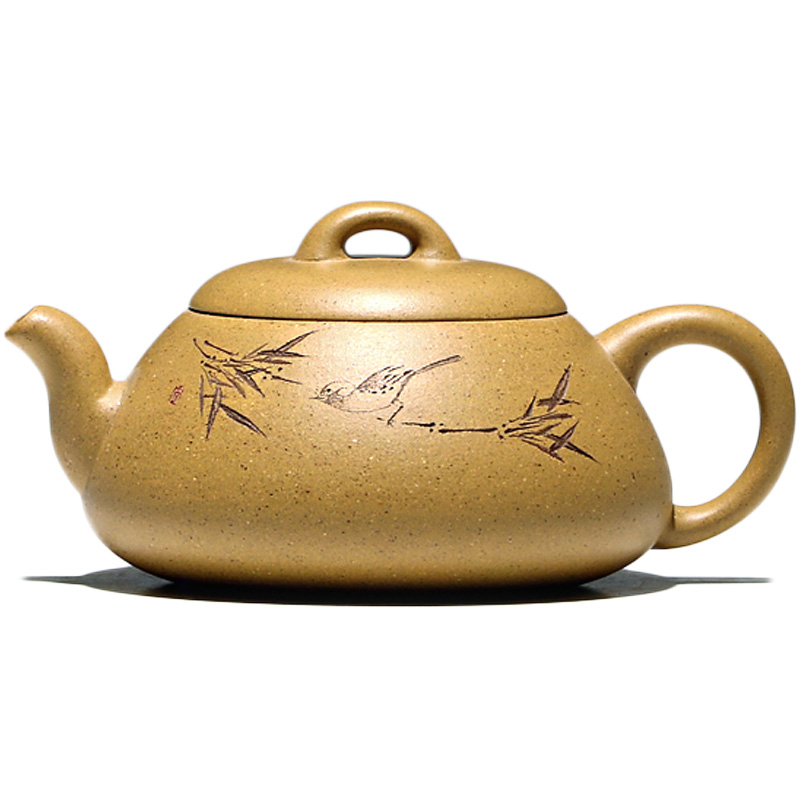 Yixing masters shadow enjoy 】 【 pure checking ceramic tea pot - completely TaoJian mud the qing thought 180 CCCT