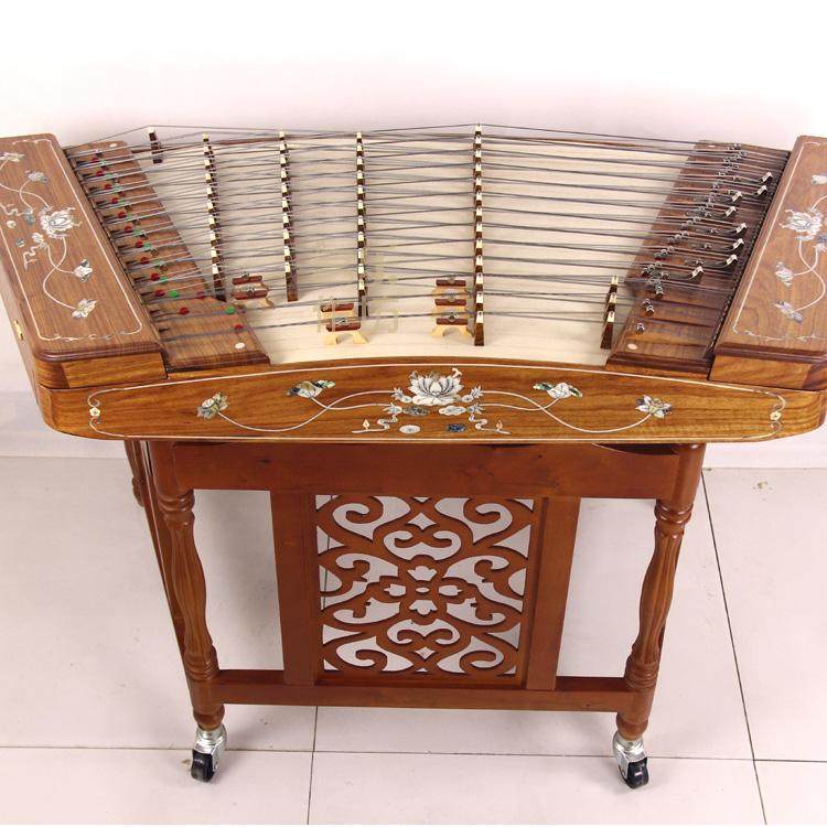 衡乐老花梨精品洋琴乐器 雕龙扬琴 高级演奏402贝雕杨琴厂家直销