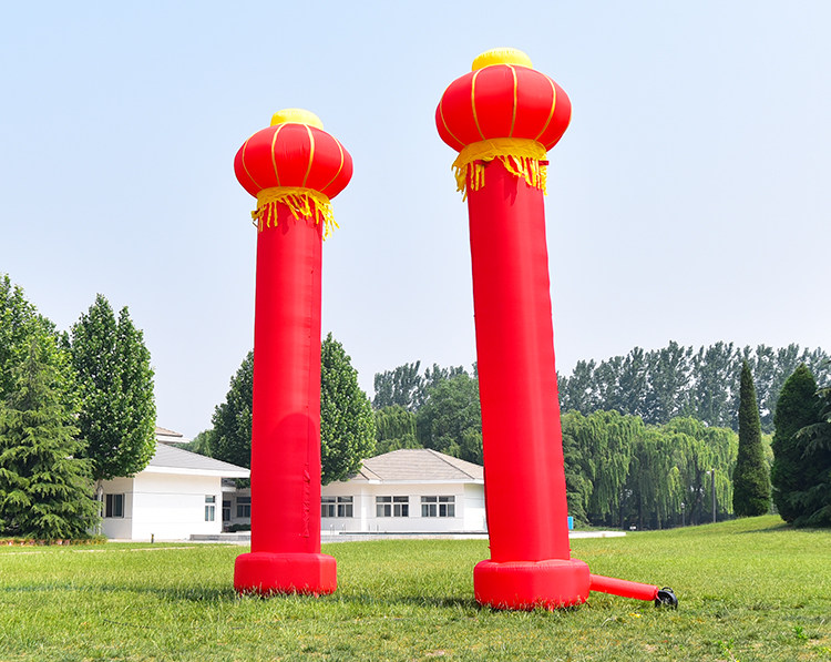 充气灯笼立柱拱门开业庆典活动广告气柱气模灯光柱子彩虹门气拱门