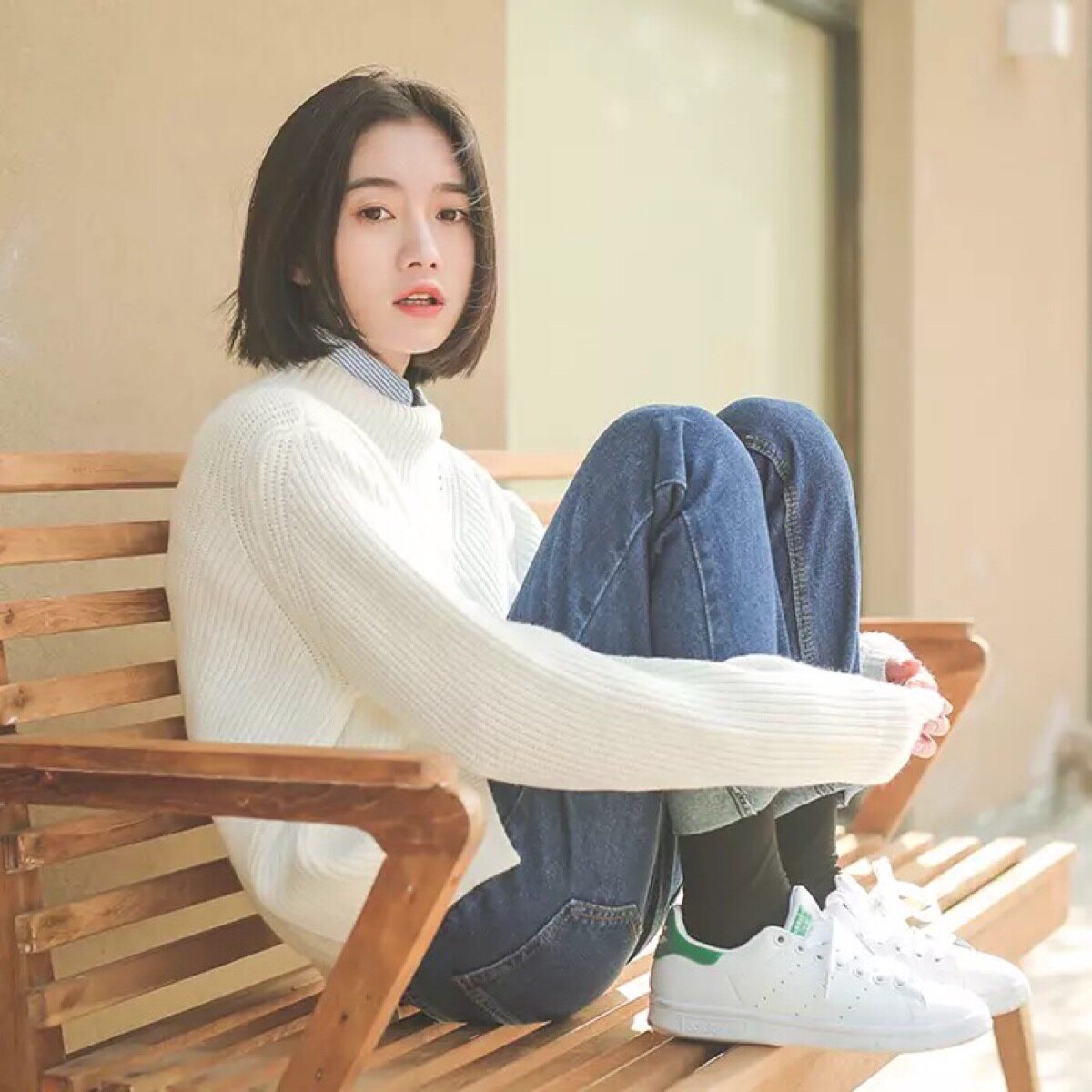 短发女生的洋气穿搭