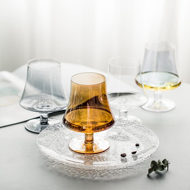 TaoDianHong household crystal glass of champagne glass cup brandy glass of whisky glass, the glass single pack